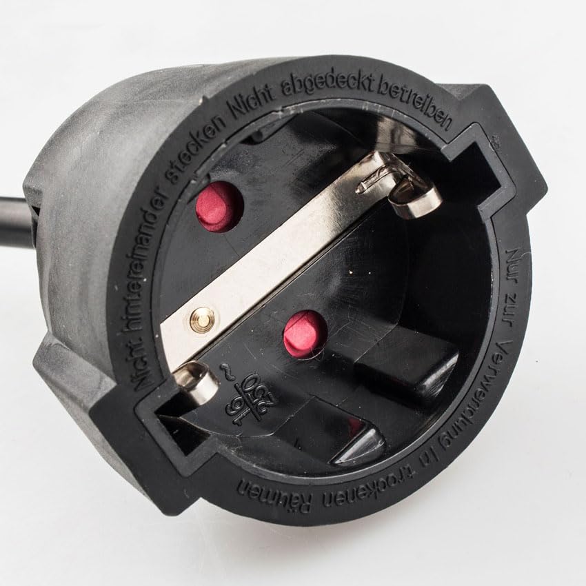 Tuyau de rallonge 3 x 1,5 mm, 7 m, Noir, idéal pour Les connexions électriques et Outils, Offre flexibilité et résistance