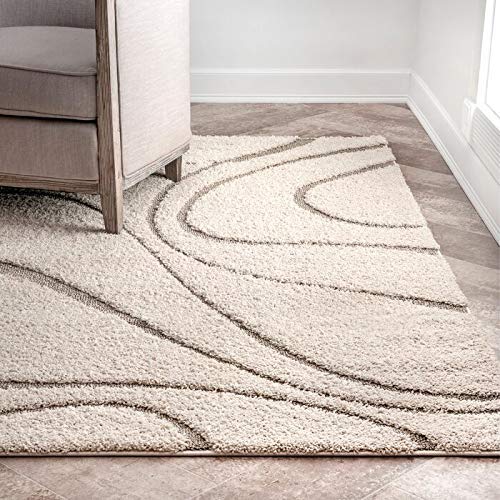 Image of Shaggy Super Soft Carpet for Home & Living Room Size - 4 X 6 Ft (Cream)
