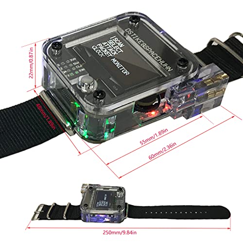 Image of All-New WiFi Deauther Watch V3 ESP8266 Programmable Development Board | Wearable Smartwatch | OLED&Laser | Attack /Control /Test Tool|LOT for DSTIKE (Deauther V3)