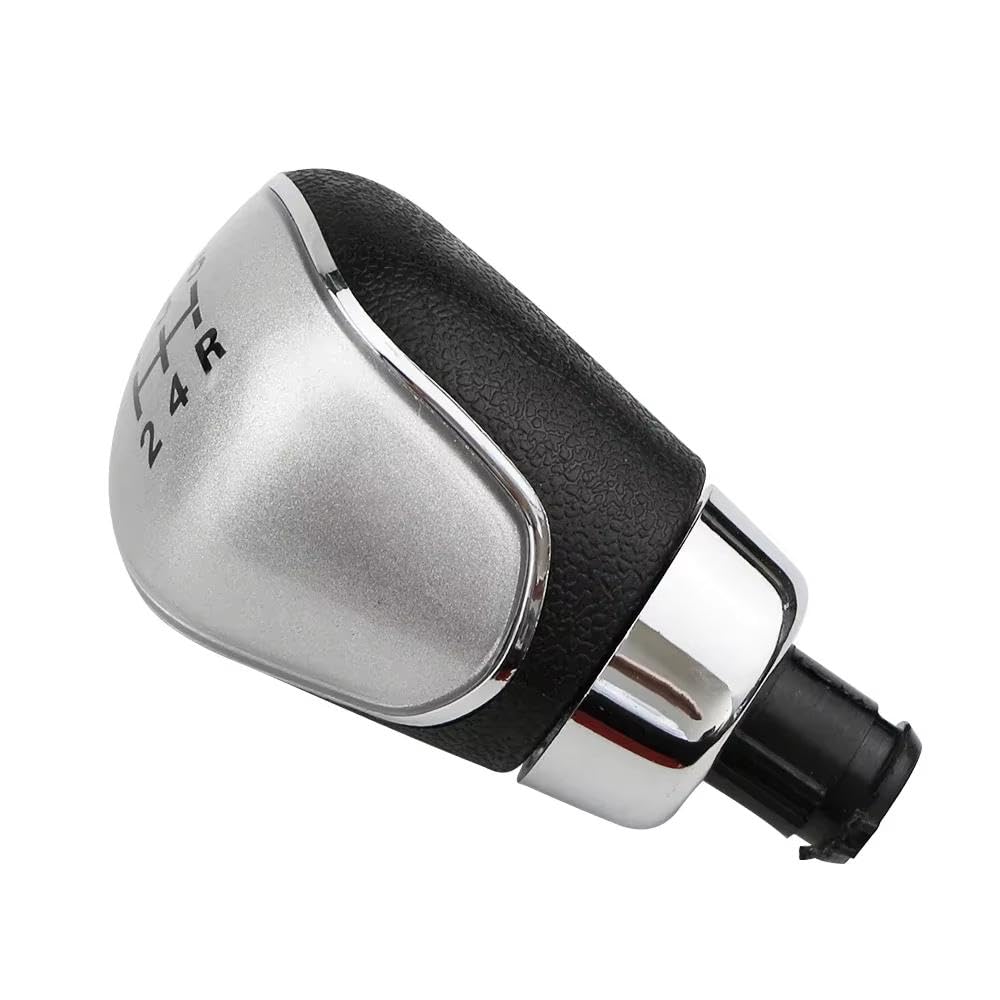 POANBCGY Auto Parts 5/6 Speed Car Gear Stick Shift Knob for Focus MK2 MK3 for Fiesta MK7 for Mondeo MK4 for Kuga for Transit for Galaxy(5speed Silver)