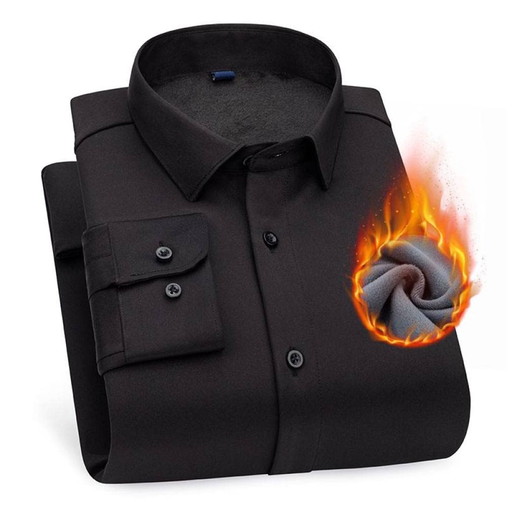 Camicia Calda Da Uomo,Camicie Da Uomo In Morbido Cotone A Maniche Lunghe Camicia Casual Da Uomo Camicie Casual Eleganti Con Taschino Sul Petto Top Dalla Vestibilità Regolare Morbida Per Lavoro, Tem