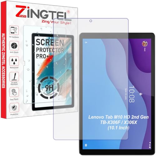 Image of Screen Guard Compatible With Lenovo Tab M10 Hd 2nd Gen, Lenovo Tab M10 HD Gen 2 (10.1 Inch Tablet) Flexible Fiber Screenguard Not a Tempered Glass Screen Guard