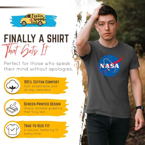 NASA Meatball Logo Astronomy Space Graphic Novelty Souvenir Shirt2
