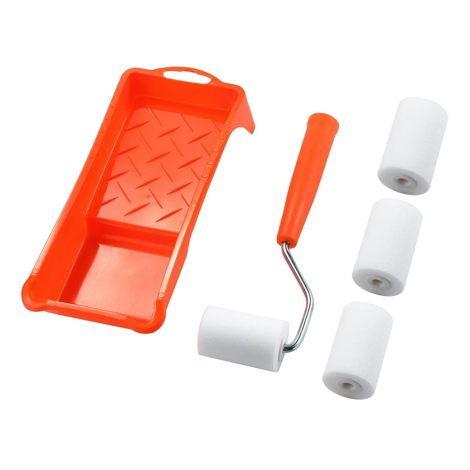 2Inch Small Paint Roller Kit High-Density Foam Tray Liner For Wall Painting Tools Easy To Replace