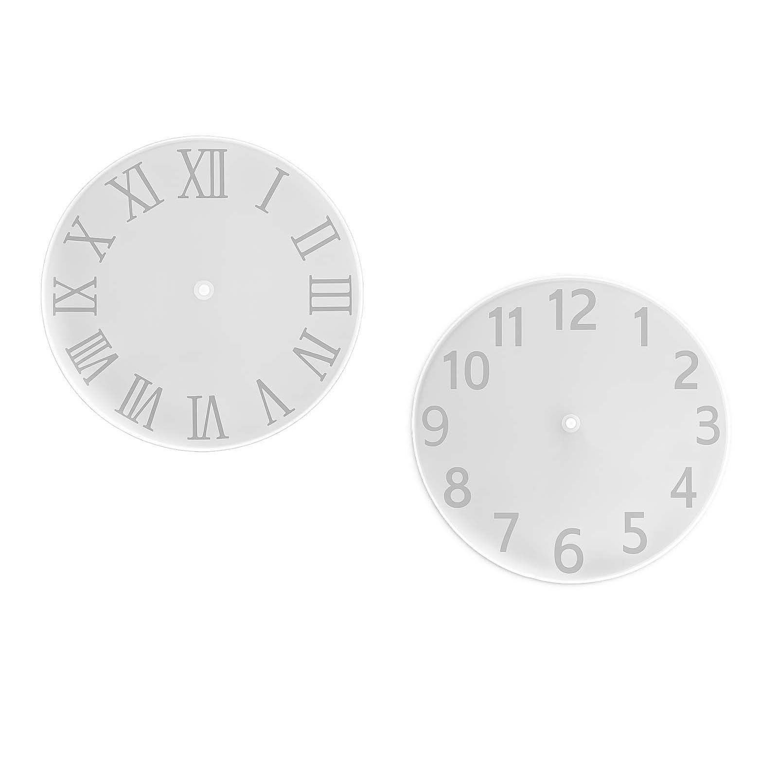 APGLSXY Multipurpose Oversized Clock Silicone Molds for Making Wall/Desk Resin Artwork Gypsum Ornament and Home Decoration Oversized Call Elastomer Cast