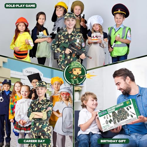Disfraz de Soldado Militar para Niños 8-10 miniatura 6