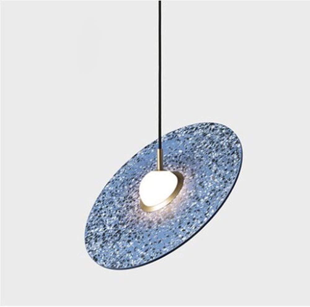 NEOCHY Lámparas de Araña, Nórdica Lámpara Colgante Moderna Y Simple Terrazo Frisbee Diseño de Lámpara Modelación Lámpara de Estar Creativa Sala de Estar Barra de Comedor de Color Colgante Pequeño Luz