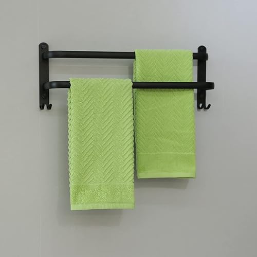 Miniatura 2 de YiLUOMO Juego de 2 toallas de mano verdes con patrón de rayas 100% algodón, ultra suave, absorbente, toalla de mano para baño, decoración de