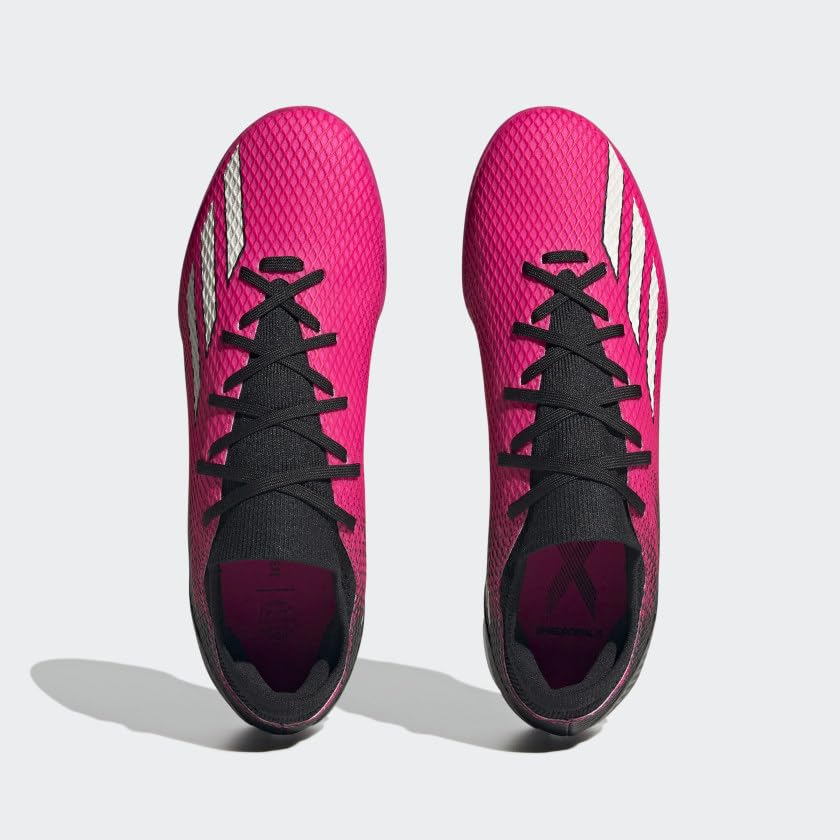 adidas Unisex X SPEEDPORTAL.3 Turf Soccer Shoe, Team Shock Pink/Zero Metallic/Black, 10 US Men