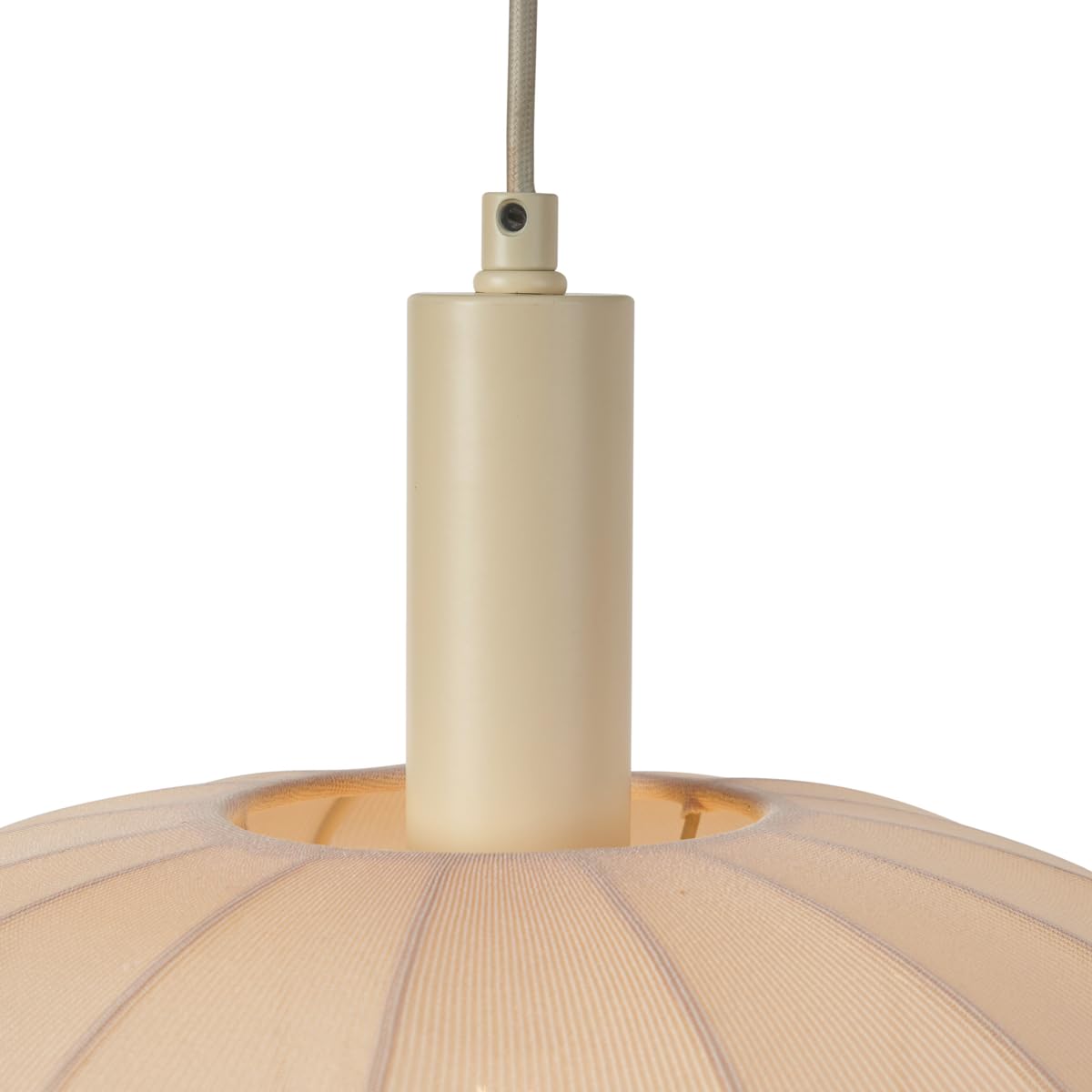 Qazqa Esstisch Japandi Pendelleuchte, Pendellampe - Bida - Beige, Rund, 3-flammig, 68cm, Ideal als Esszimmerlampe