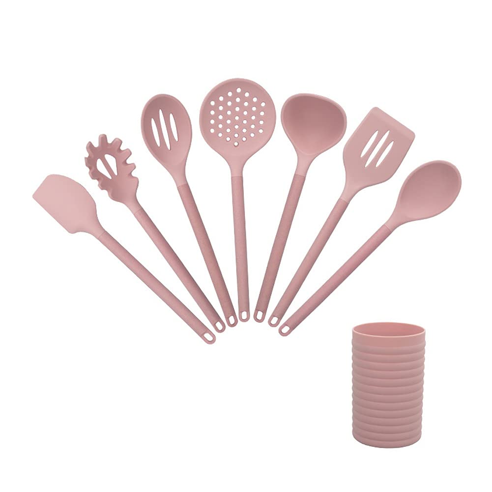 Juego de Utensilios de Cocina de Silicona, Utensilios de Cocina antiadherentes, Cuchara, espátula, cucharón, Accesorios, 8 Uds.