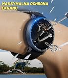 NEWZEROL 4 sztuki folii ochronnej, kompatybilna z Amazfit Active Max, [pełne pokrycie] PMMA i PC (bez szkła), ultra cienka, odporna na zarysowania folia ochronna na wyświetlacz High Definition