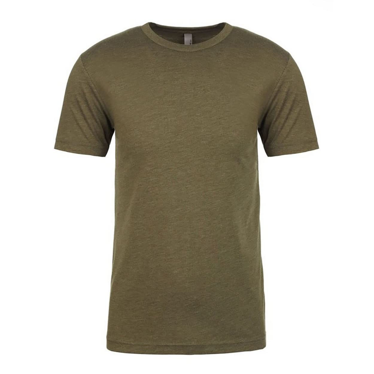 Next Level Men's Military Green Tri-Blend Crew Neck T-Shirt (Xl) (Military Green)
