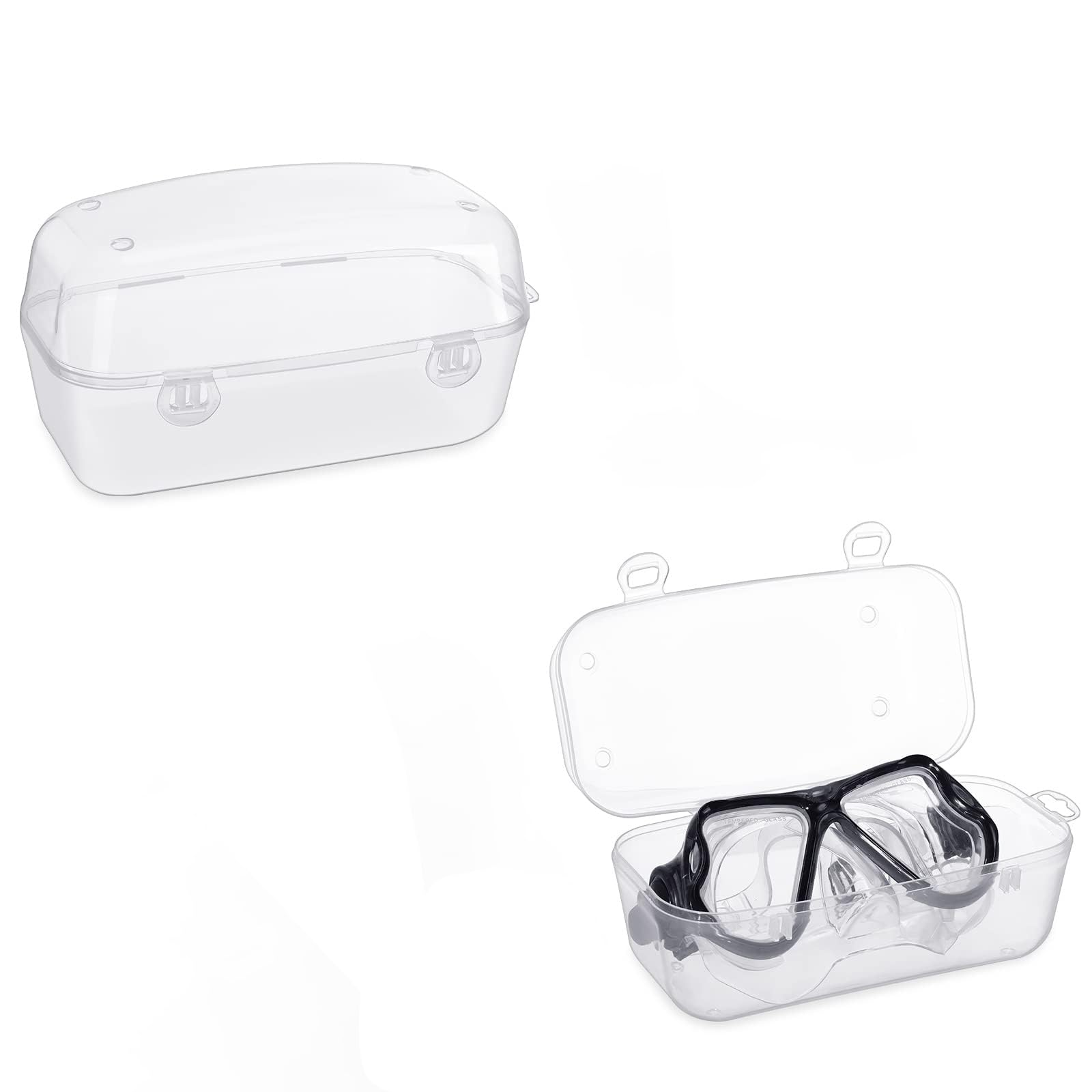 Diving Face Mask Case, Scuba Mask Box Face Diving Snorkel Mask Case, Swim Goggles Case, Goggle Face Mask Case, Swimming Diving Mask for Swimming Men Women Adults and Kids
