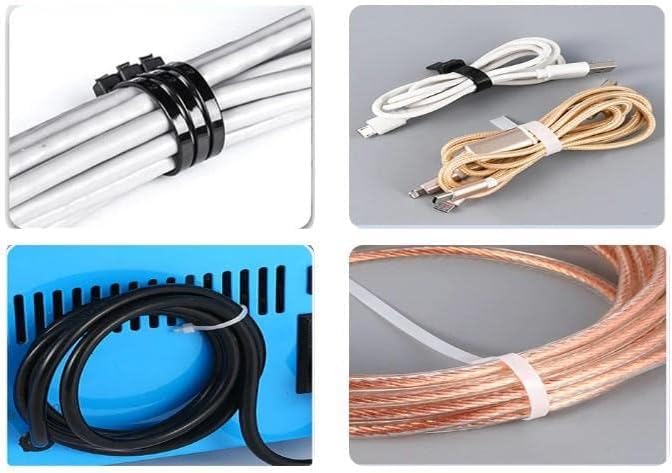 Orret Home 100 Adet Kablo Bağı Seti, Amerikan Kelepçesi, Cırt Elektrik Kablo Bağı, Dayanıklı ve Çok