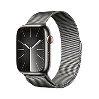 Apple Watch Series 9 GPS + Cellular 45mm Smartwatch con cassa in acciaio inossidabile color grafite...