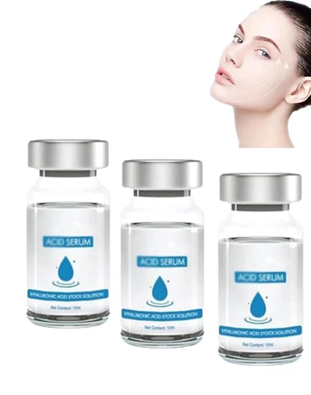 Tyafzzn Micro Infusion System for Face Hyaluronic Acid Serum for Face Anti-Ageing Serum, Improves Face Lines and Wrinkles