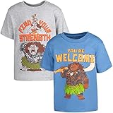 Disney Moana Maui Toddler Boys 2 Pack Graphic T-Shirts Blue/Grey 3T