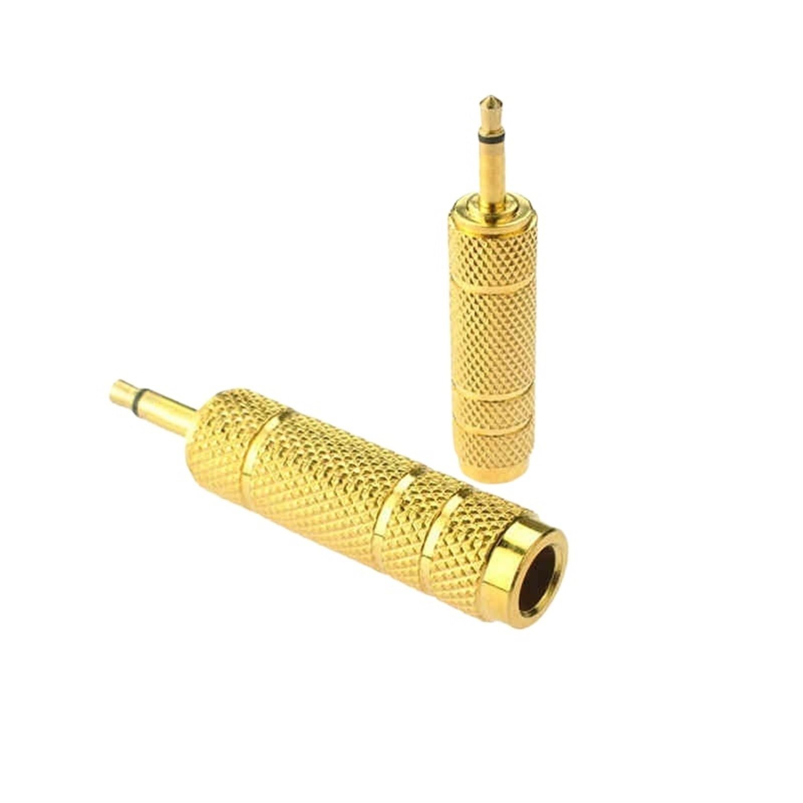 Fiche Jack 6.35 mm vers 3.5 mm mono avec connecteurs durables
