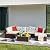 Devoko 7 Pieces Patio Furniture Sets All-Weather Outdoor Sectional Sofa Manual Weaving Wicker Rattan Patio Conversation Set with Cushion and Glass Table (Beige)