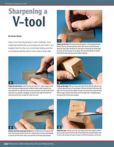 Woodcarver's Guide to Sharpening, Tools and Setting Up Shop: Expert Tips and Techniques (Fox Chapel Publishing) (Best of Woodcarving Illustrated) - Image 3