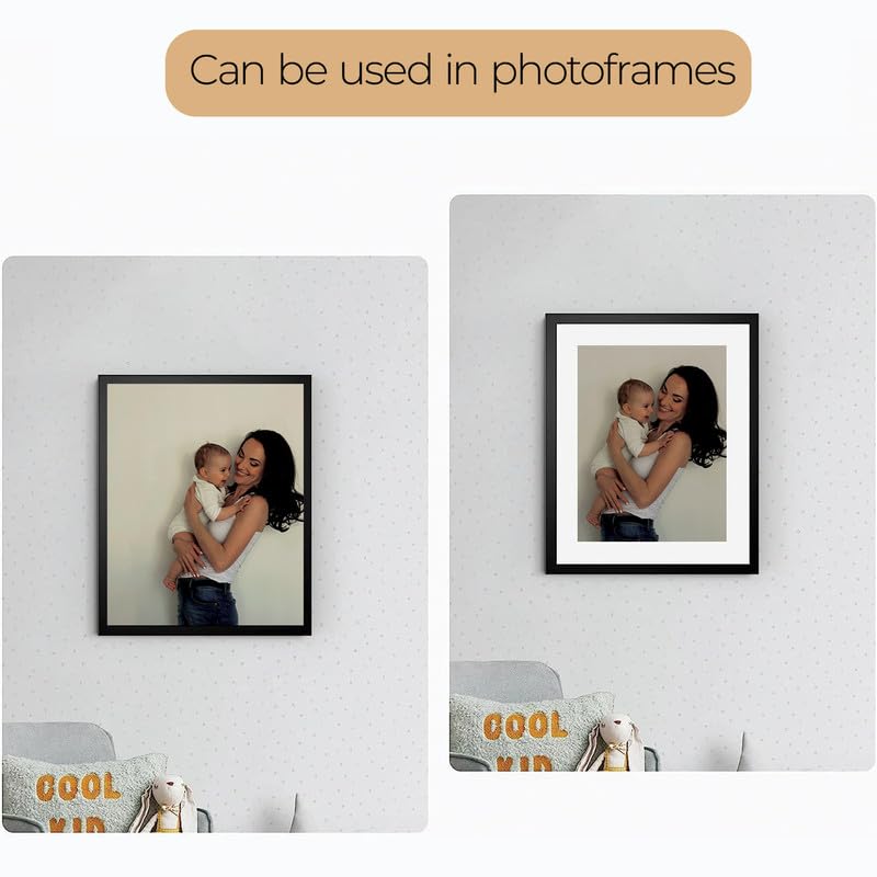 Art Street Pack of 25 White Pre-Cut 6x8 Inch Picture Matted To 4x6 Inch Photos with White Core Bevel Cut Mattes Sets. Includes 25 High Premier Acid-Free Mats