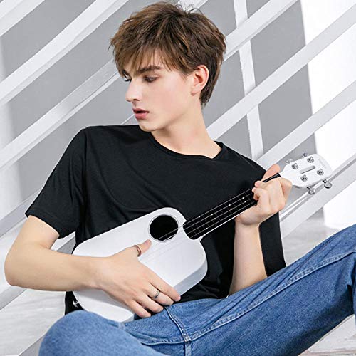 GaYouny Ukulélé 2 LED Bluetooth USB Smart Ukulélé Concert 4 cordes 23 pouces Blanc Acoustique Guitare électrique… - Les Beatles, Paul McCartney, John Lennon, RIngo Starr, George Harrison GaYouny Ukulélé 2 LED Bluetooth USB Smart Ukulélé Concert 4 cordes 23 pouces Blanc Acoustique Guitare électrique… – Image 3