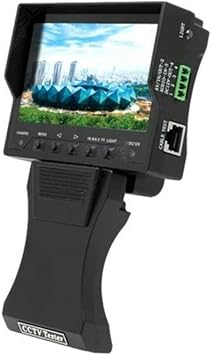 QYTEC CCTV Tester Monitor, 4.3 Inch Handheld, Video Security, Analog Camera Tester, Coaxial AHD TVI CVI, 12V Output, RJ45 Cable Test