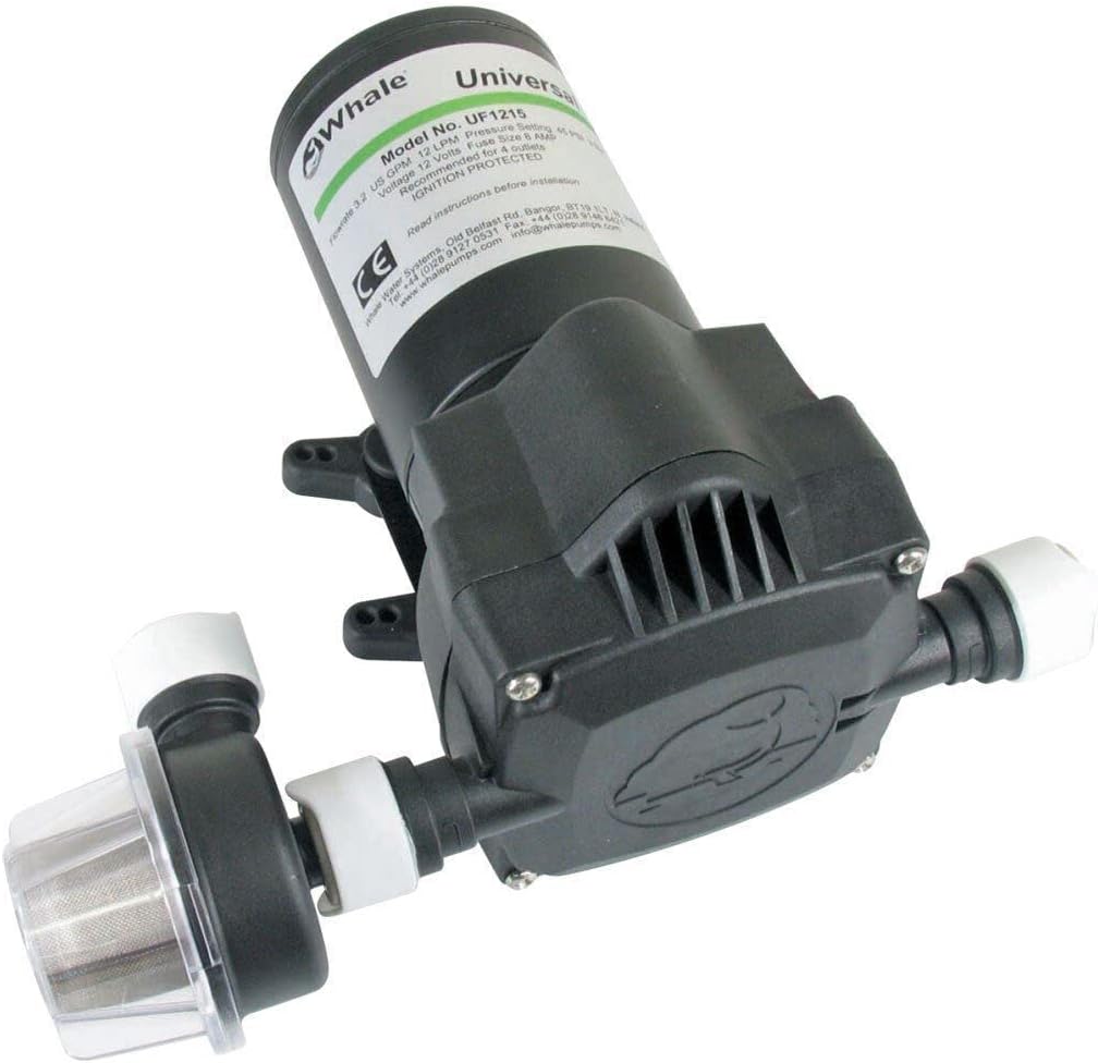 Whale Uf1215 Universal Pressure Pump, 3.2 Gpm, 12V