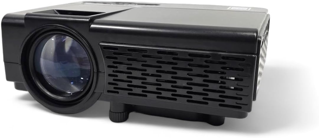 RCA RPJ107 1080P, Streaming Ready, 30"-150" Picture Size, Bluetooth, HDMI, AV, USB, TF Card, Remote, Perfect for Movies, Gaming, Outdoor, Indoor, Home Theater Projector (Renewed)