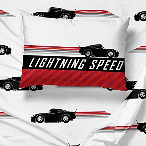 Image of Disney Pixar Cars McQueen Twin Comforter Set 5 Piece Kids Bedding, Multi | Mater, Bed in a Bag, Comforter Sheets Sham Pillowcase, Official Product, Soft Microfiber, Machine Washable, Boys Gift