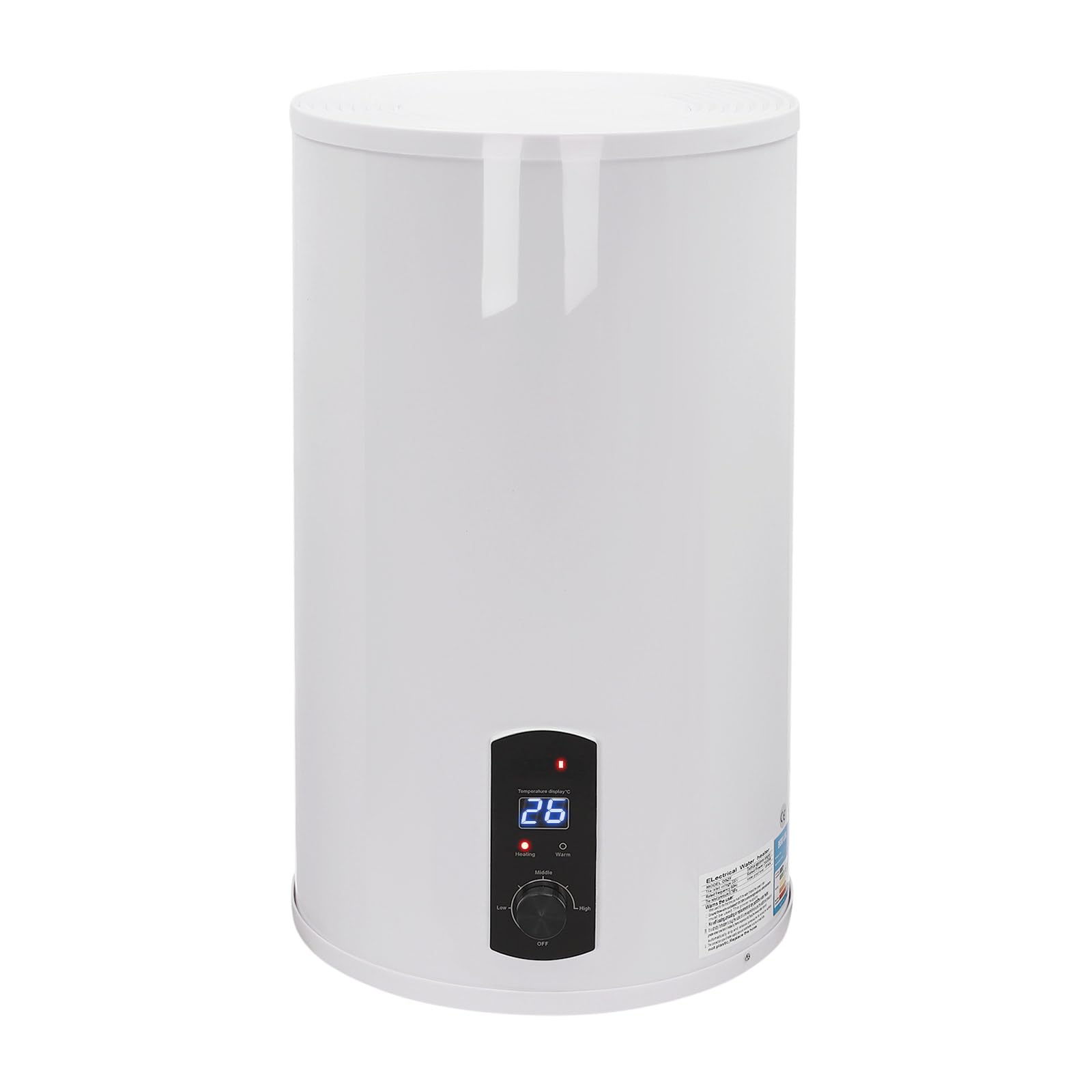 Caldaia scaldabagno 50L/80L/100L/120L, risparmio energetico 2000 W, scaldabagno verticale montato a parete, max. 75 °C, con protezione contro le perdite, spina G1/2 (120 l)