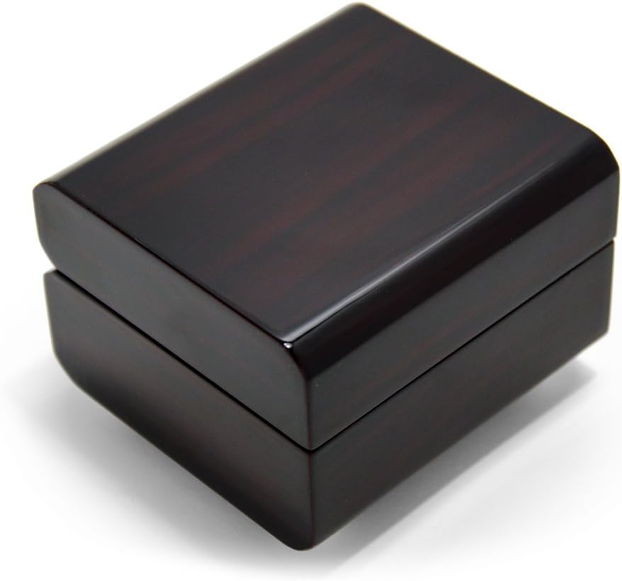 Small Dark Wood Glossy Distinctive 18 Note Music Box - Many Songs to Choose - Teddy Bear's Picnic (John W Bratton)