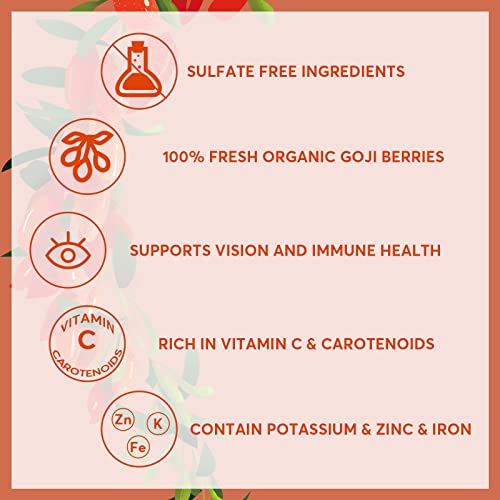 Sungiven Goji Berry Powder, Organic, Premium Goji Berry, Origin From Ningxia Plain, Natural Superfood, Vitamin C For Antioxidant, Eye Health, Non-Gmo, Kosher, Gluten-Free, Sulfite-Free, 8 Oz (227 G) #TOP2