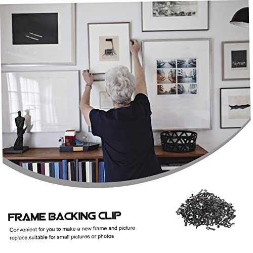 Image of 160pcs Picture Frame Turn Buttons Screws Easy to Install Photo Frame Backing Clips for Hanging Pictures Art and Collages and Lightweight Hardware