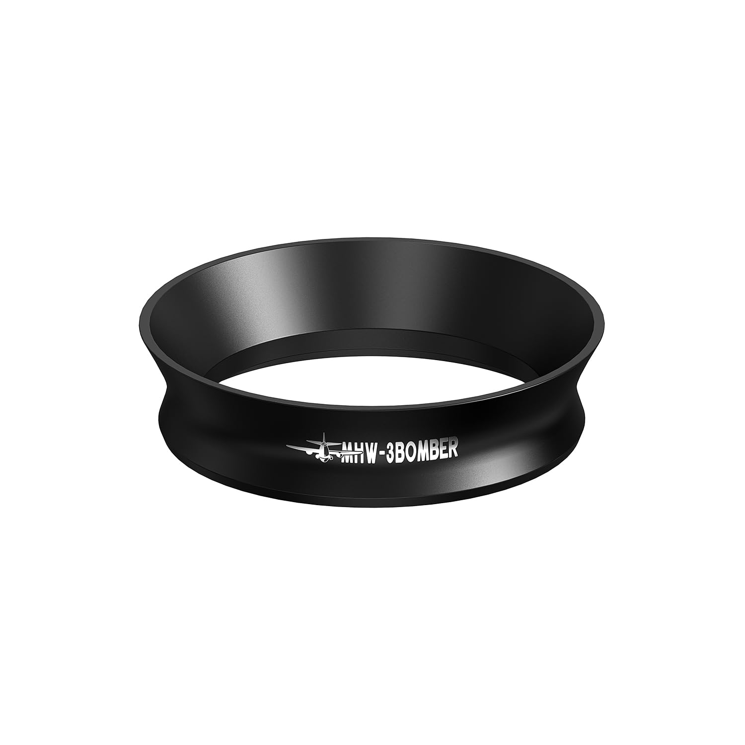MHW-3BOMBER 58mm Magnetic Dosing Ring Espresso Magnetic Dosing Funnel for Barista Tool Porter Filter (Black) DR5546B-OS