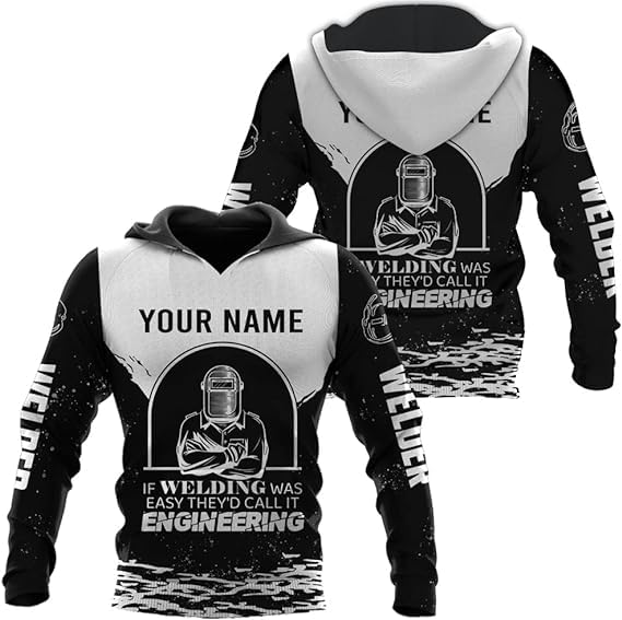 MAPrints Personalized Welder Hoodies, Welder 3D Hoodie Welding Shirt Hoodie, Tshirt, Zip Hoodie, Sweatshirt For Men Women