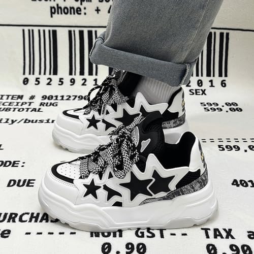 Baskets femme Y2K noires et blanches Artykey | Chaussures à plateforme légères et confortables 42 - 3