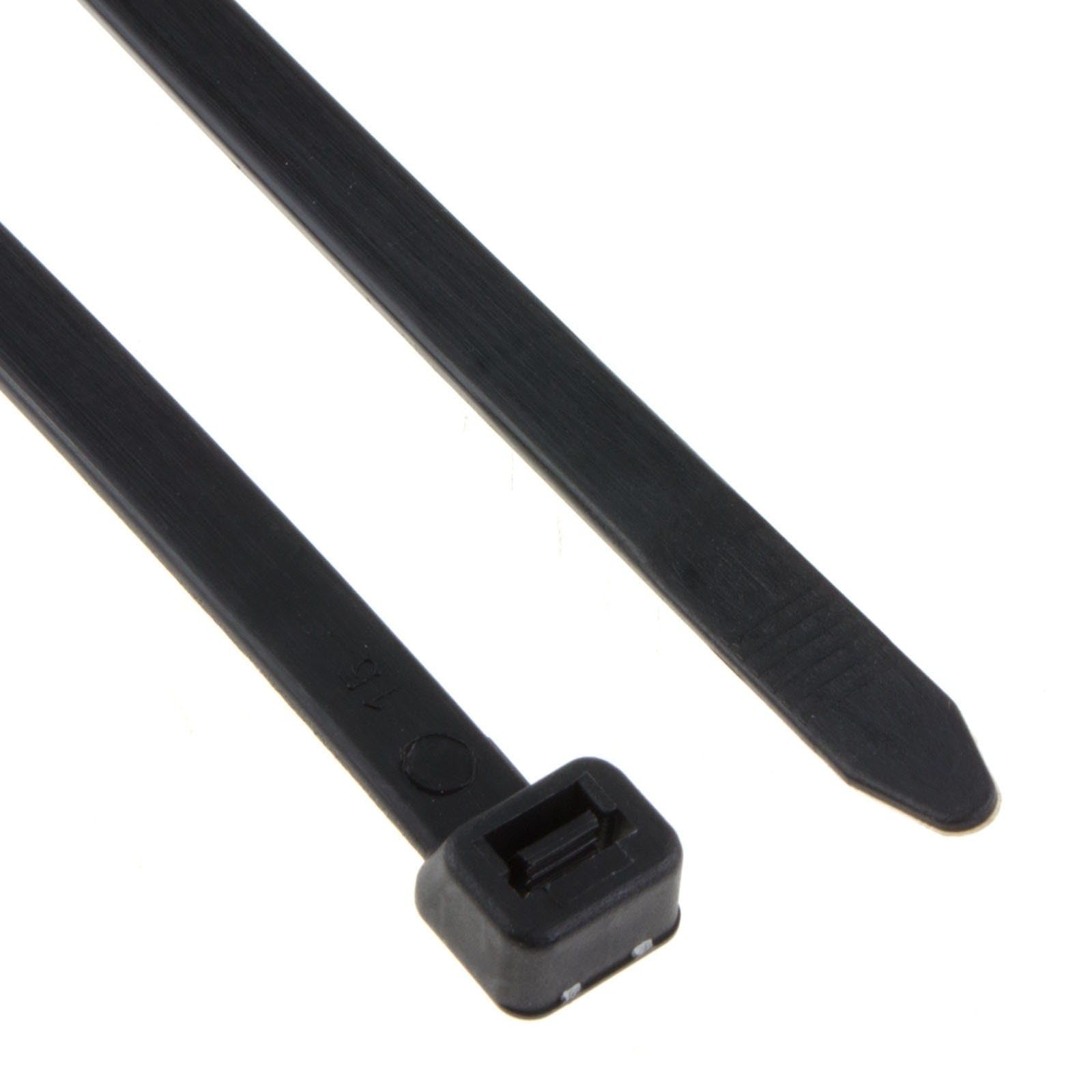 enTie Black Cable Ties 7.2mm x 500mm Nylon 66 UL Approved [100 Pack] — image 1