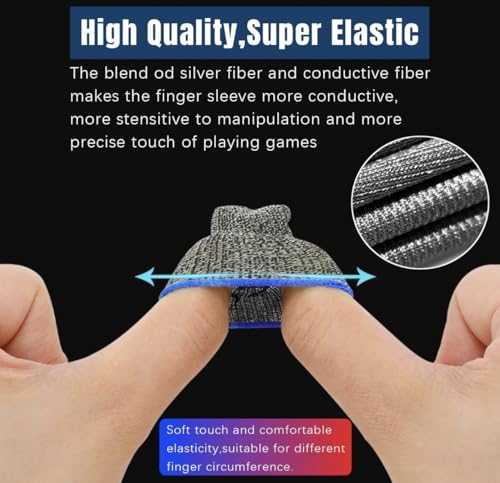 Image of ThunderBlade Finger Sleeves for Gaming (Black)