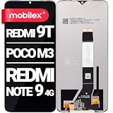 MOBILEX® Schermo LCD per Xiaomi Redmi 9T / Poco M3 / Redmi Note 9 4G / Redmi 9 Power | Display + Touch | Risoluzione Originale | Senza Cornice | Ricambio OEM