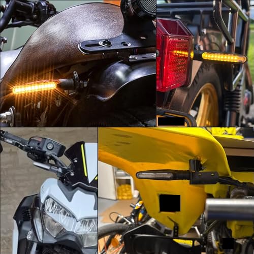 Trasero parada luz intermitentes direccionales para viajes nocturnos en moto de 12V 7