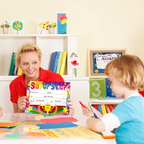 30PCS-Super-Star-Rewards-Award-Certificates-for-Kids-Student-Kindergarten-Preschool-Award-Certificates-of-Achievement-School-Recognition-Certificates-for-Back-to-School-Teacher-Supplies 30PCS Super Star Rewards Award Certificates for Kids Student Kindergarten Preschool Award Certificates of Achievement School Recognition Certificates for Back to School Teacher Supplies