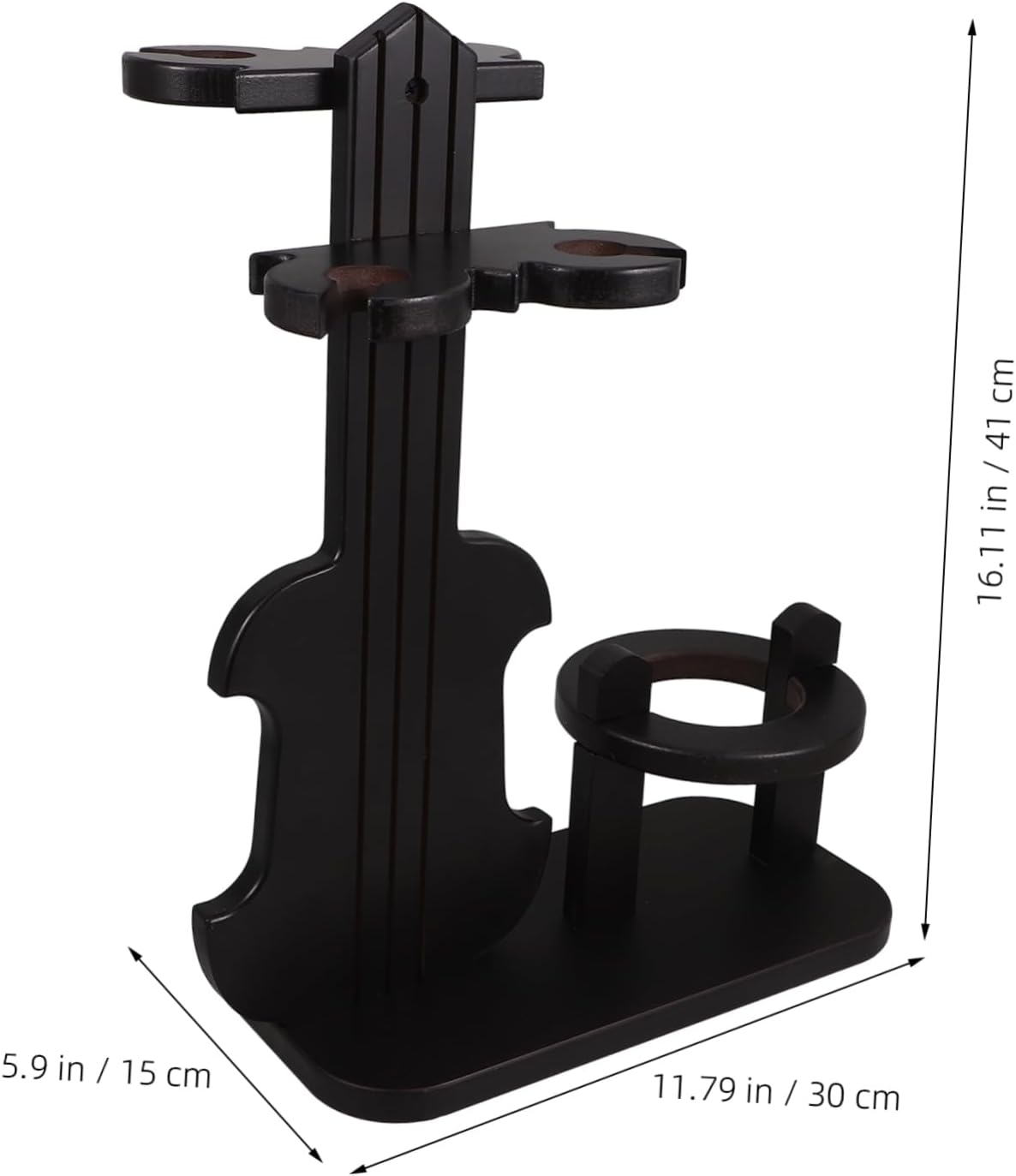 Garneck Wooden Wine Rack Violin Holder Wall Floor Mounted Storage for Home Bar Rustic Bottle Stand for Display