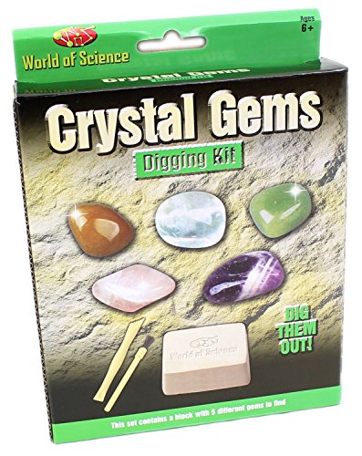 KANDY TOYS Kit d'excavation de fouilles de Crystal Gems World of Science