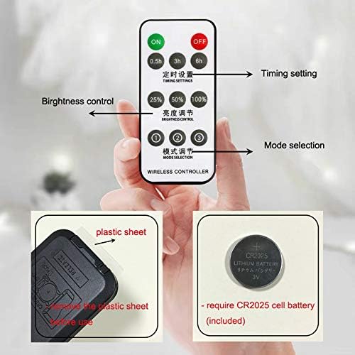 Miniatura 4 de GUOCHENG Luz nocturna de plumas de avestruz, luz LED decorativa de ambiente con plumas, control remoto de plumas junto a la lámpara de mesa para