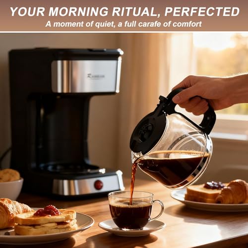 Cafetera de goteo con placa térmica y capacidad para 12 tazas miniatura 7