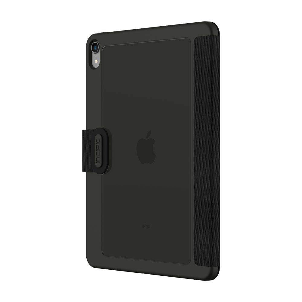 Incipio Clarion Folio Case with an iPad, showing the back of the case and the iPad's camera cutout.