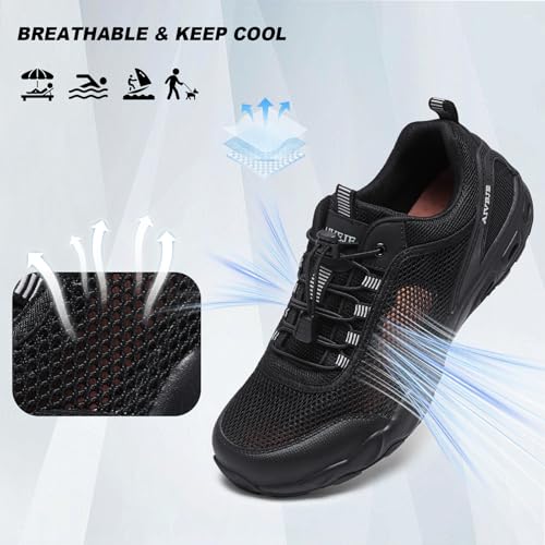 Men’s Amphibious Water Shoes - Summer Hiking Athletic Water Sandals Closed Toe Aqua Sneakers3