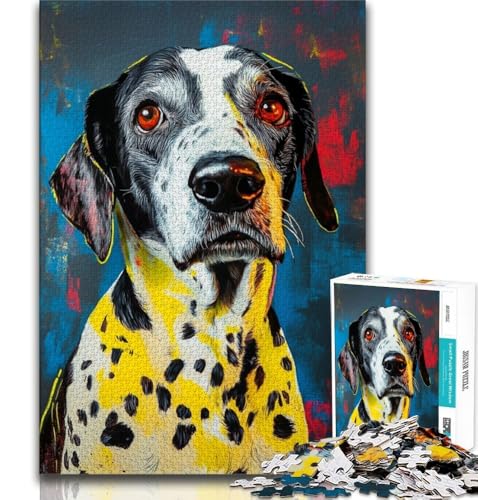1000 Teile für Teenager Pointer-Hund-Puzzle 1000 Teile für Erwachsene Lernspielzeug Familienspiele Geburtstagsgeschenk Geschenke (26x38cm)